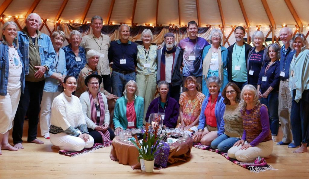 LCC website Photo of group in yurt